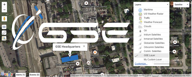 GSatTrack Custom Map Layers