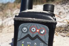 The GSatMicro in sand The GSatMicro in sand